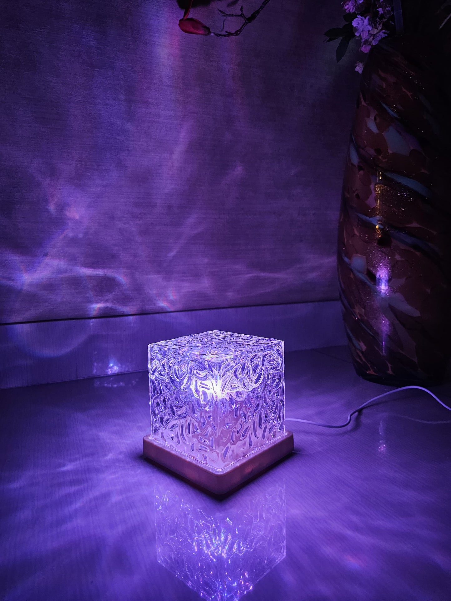 Water Ripple Night Light 12 Colors RGB Lamp