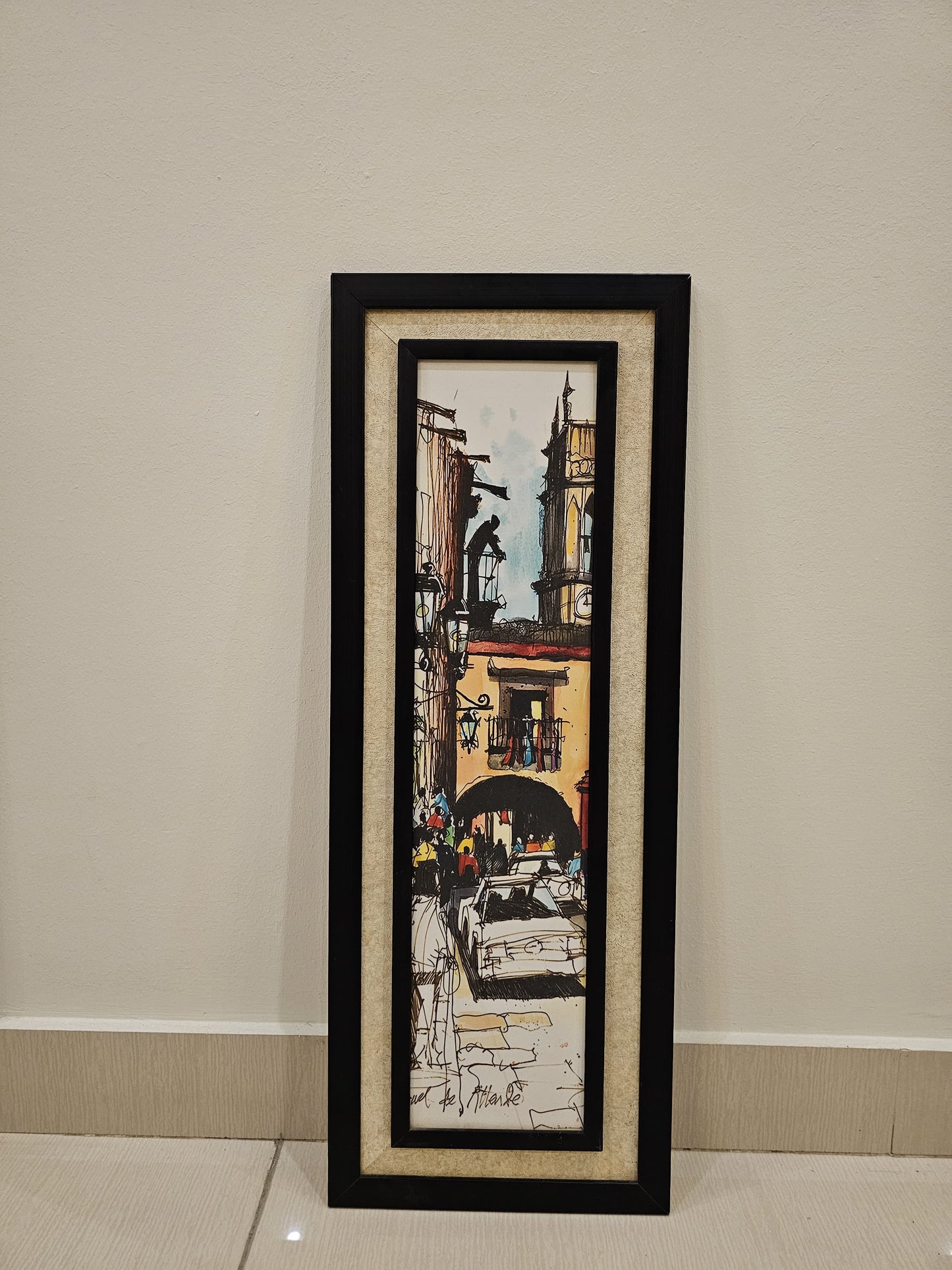 Streets of Allende – Architectural Cityscape Art Print Wall Painting