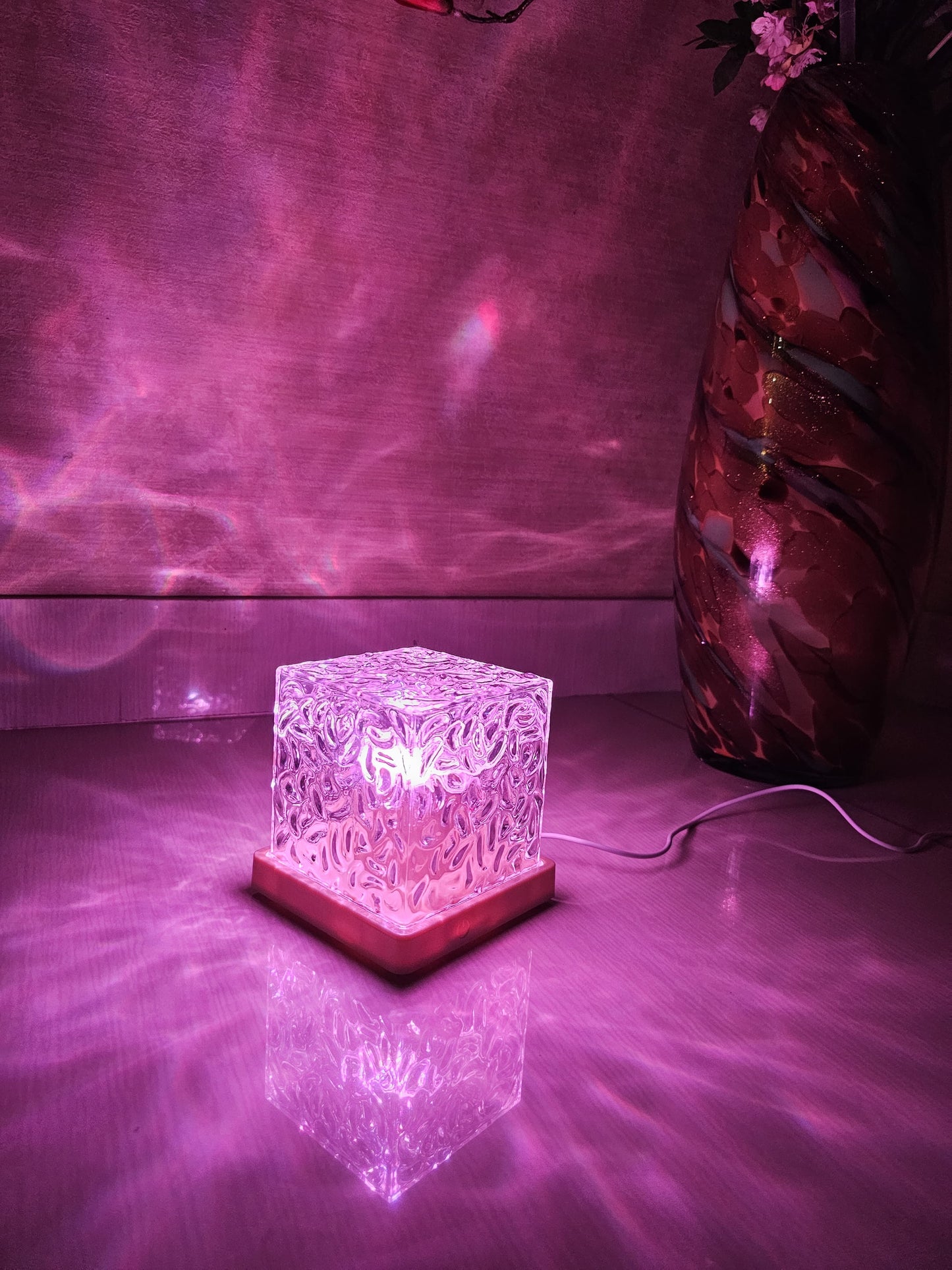 Water Ripple Night Light 12 Colors RGB Lamp