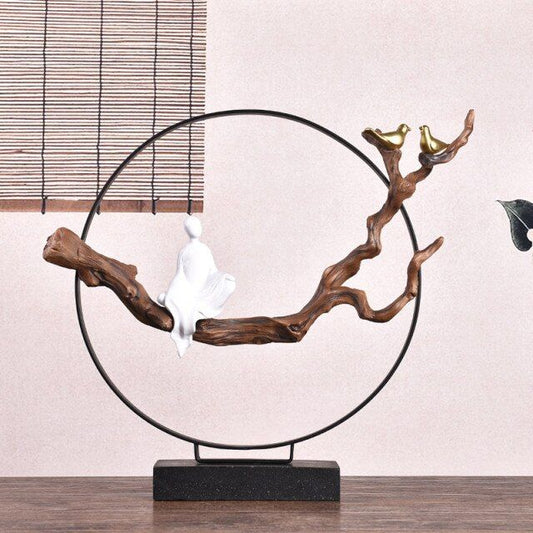 Zen Resin Sculpture Vase