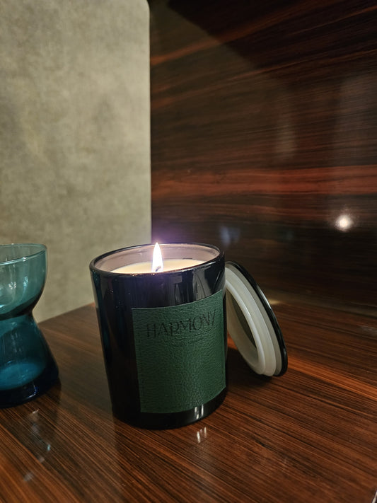 Lavender & Wood Scented Candle